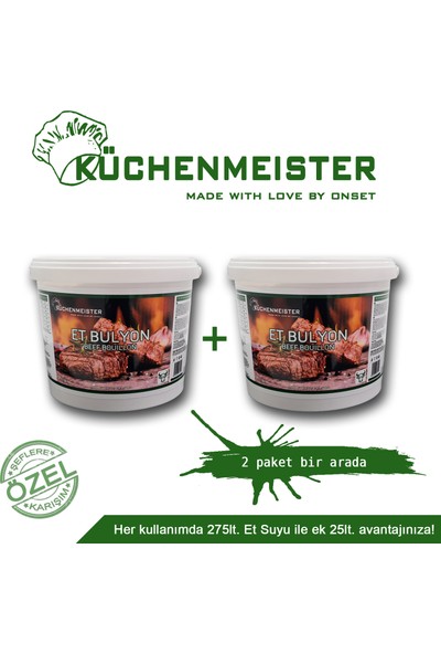 Kuchenmeister Et Bulyon Toz 5 kg (2 'lı)