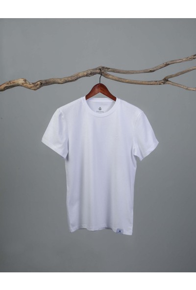 Adam Boxes Erkek Bisiklet Yaka T-Shirt Neo-Premier Beyaz