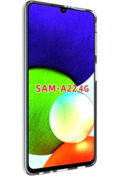 Teffe Samsung Galaxy A22 4g Kılıf Şeffaf Süper Silikon