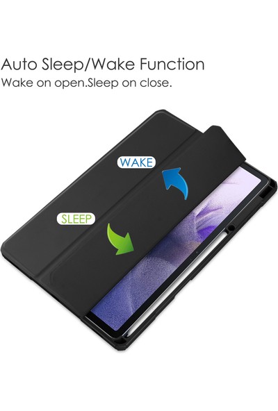 Shin-Wo Samsung Galaxy Tab S7 Fe 12.4'' Için Şeffaf Kılıf (Yurt Dışından)