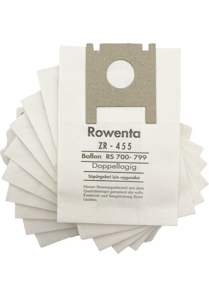 Rowenta Tonixo Süpürge Kağıt Toz Torbası 10 Adet TT0141