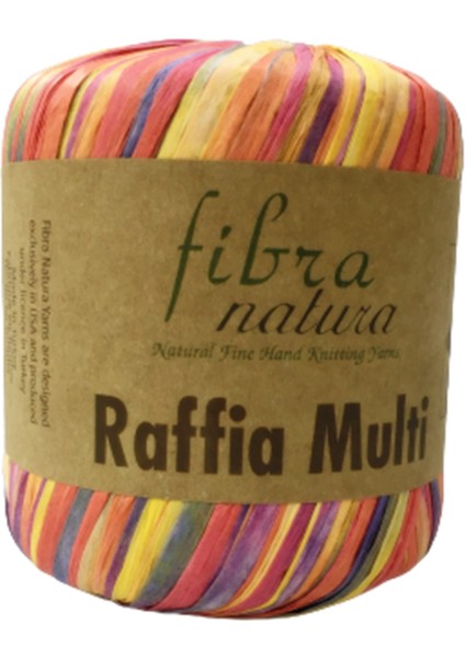 Fibra Natura Raffia Multi - Rafya Şapka Çanta Kağıt Ip