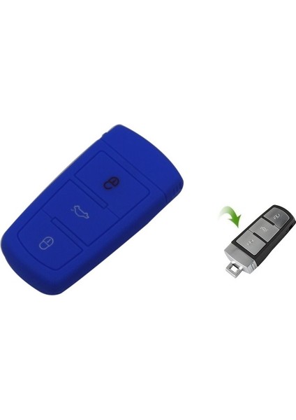 Volkswagen Passat B6 ve Passat cc Silikon Anahtar Kılıf. Anahtarsız Çalıştırma Olan Araçlar Içindir.