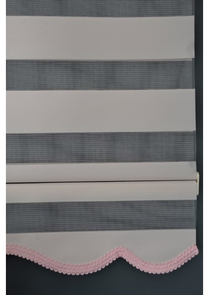 Zebra Stor Perde Ba-06 Pudra Renk Etekli Bambu 100 x 260 cm