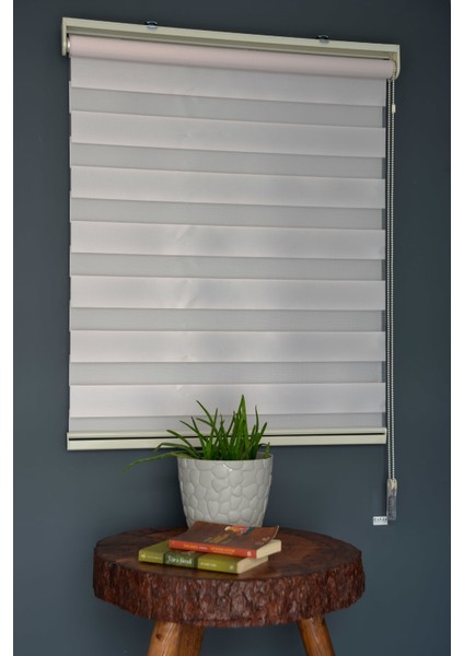 Zebra Stor Perde Ba-06 Pudra Renk Eteksiz Bambu 100 x 200 cm