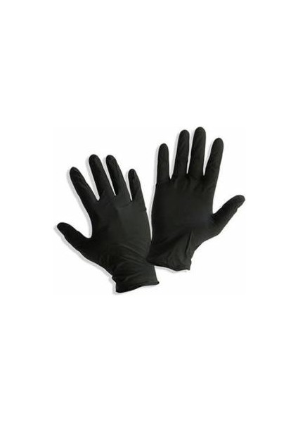 Siyah Pudrasız Nitril Eldiven (Large) 100'LÜ 20 Paket - 1 Koli modelleri
