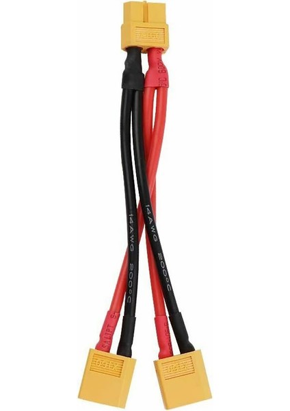 XT60 Konnektörlü Y Tip Birleştirici Kablo 10 cm Lipo Pil Batarya modelleri