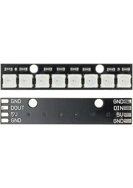 8li WS2812B 5050 Rgb LED 8 Adet Rgb LED Modül Neopixel Stick