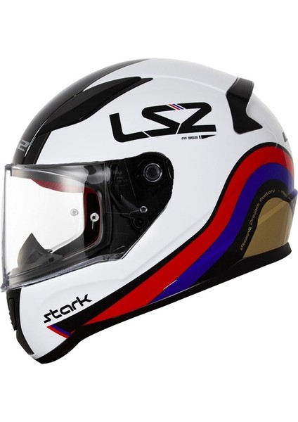 Rapıd Stark Beyaz-Kırmızı-Mavi Kask