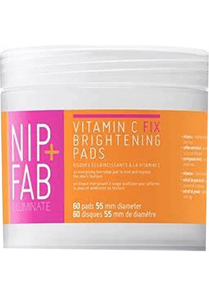 Nip+Fab Vitamin C Yüz Pedi 60 Adet