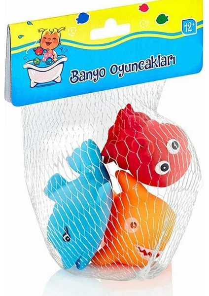 Yk Store Soft Deniz Canlıları 3'lü Banyo Oyuncağı