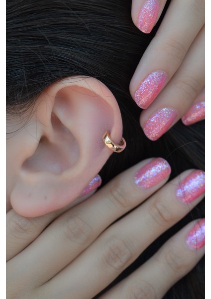 S&A Accessories Düz Halka Piercing Tragus Helix Kıkırdak Küpesi