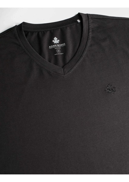 Erkek V Yaka T-Shirt Neo-Alpes Siyah fiyatları