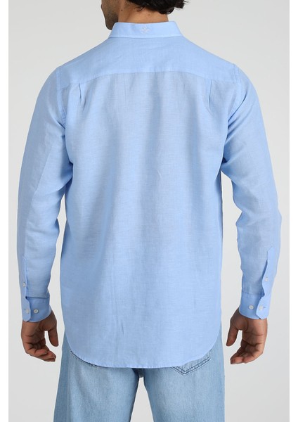 Relaxed Fit Düğmeli Yaka Gömlek Neo-Epherest Açık Mavi modelleri