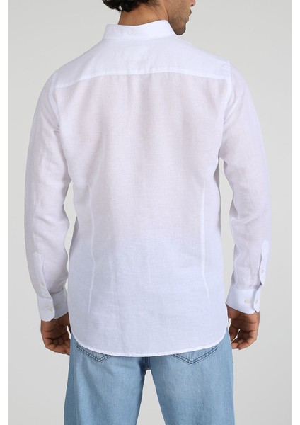 Slim Fit Düğmeli Yaka Gömlek Neo-Epherest Beyaz modelleri
