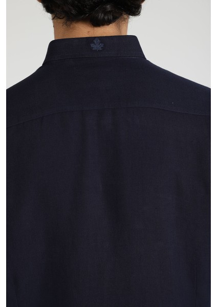 Slim Fit Düğmeli Yaka Gömlek Neo-Epherest Lacivert fırsatları