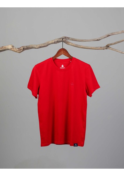 Erkek Bisiklet Yaka T-Shirt Neo-Premier Kırmızı