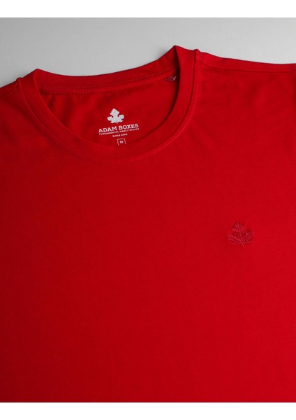 Erkek Bisiklet Yaka T-Shirt Neo-Premier Kırmızı fiyatları