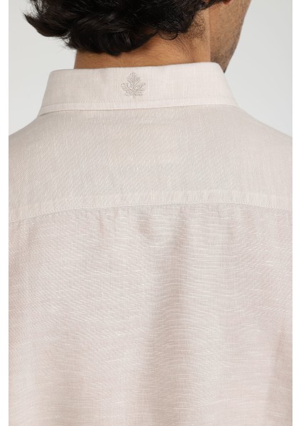 Slim Fit Düğmeli Yaka Gömlek Neo-Epherest Bej fırsatları