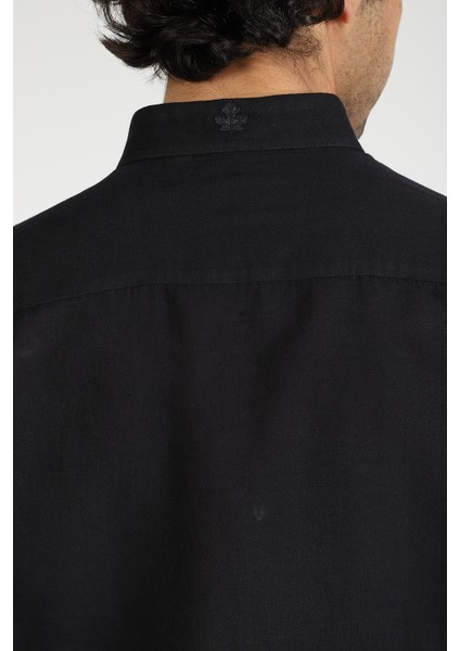 Slim Fit Düğmeli Yaka Gömlek Neo-Epherest Siyah fırsatları