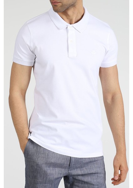 Erkek Polo Yaka T-Shirt Neo-Tune Beyaz modelleri