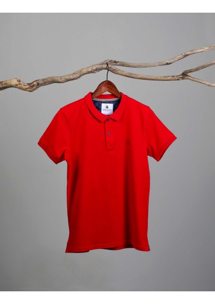 Erkek Polo Yaka T-Shirt Neo-Tune Kırmızı