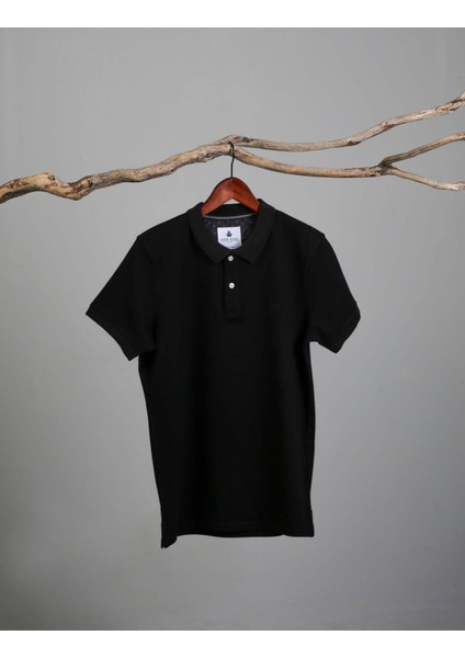Erkek Polo Yaka T-Shirt Neo-Tune Siyah