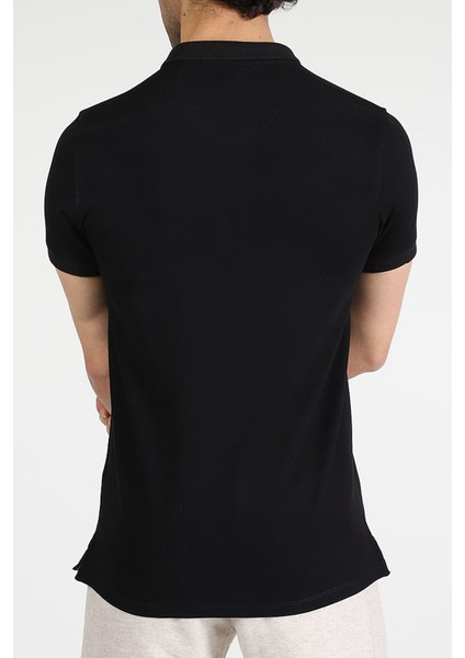 Erkek Polo Yaka T-Shirt Neo-Tune Siyah fırsatları