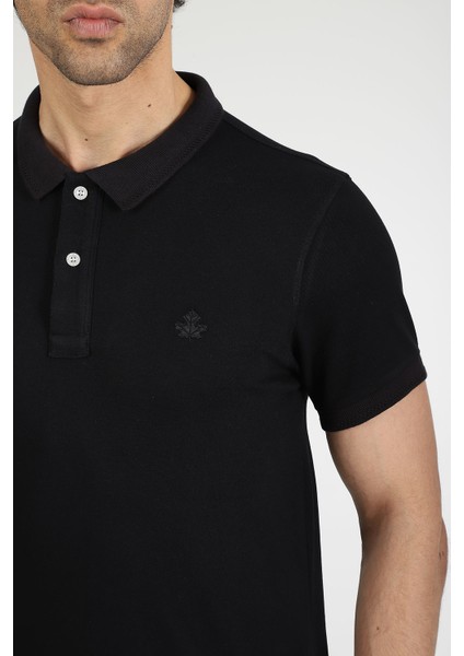 Erkek Polo Yaka T-Shirt Neo-Tune Siyah indirimleri