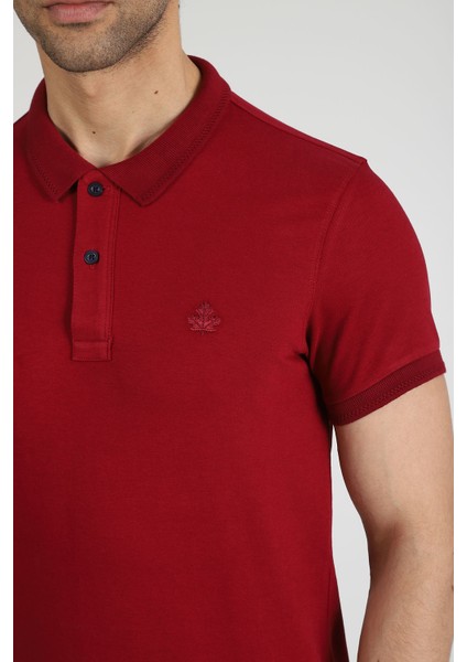 Erkek Polo Yaka T-Shirt Neo-Essential Bordo indirimleri