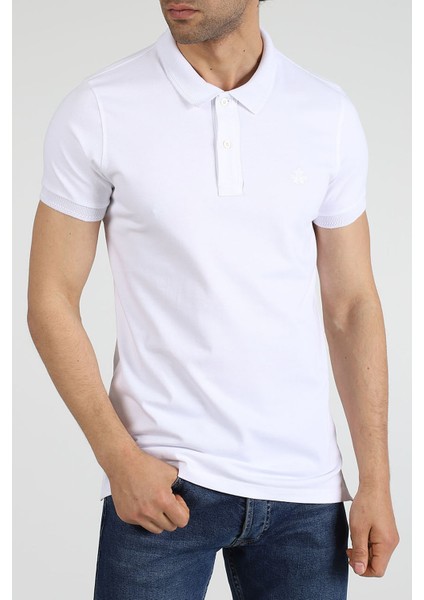 Erkek Polo Yaka T-Shirt Neo-Essential Beyaz modelleri