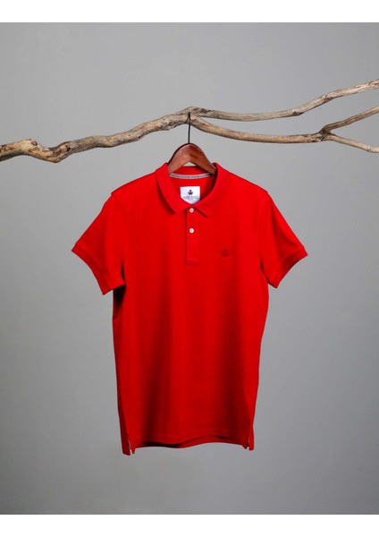 Erkek Polo Yaka T-Shirt Neo-Essential Kırmızı