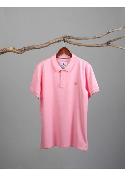 Erkek Polo Yaka T-Shirt Neo-Essential Pembe