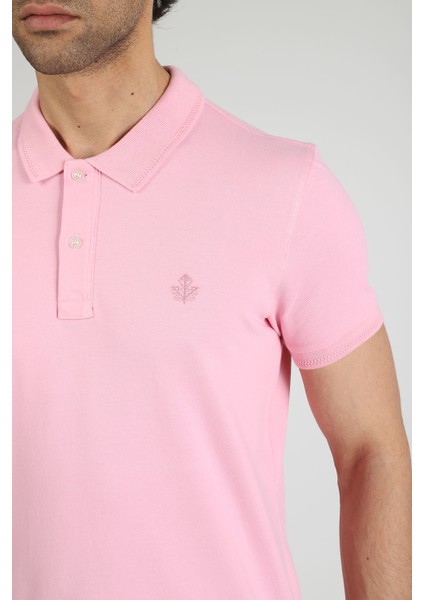 Erkek Polo Yaka T-Shirt Neo-Essential Pembe indirimleri