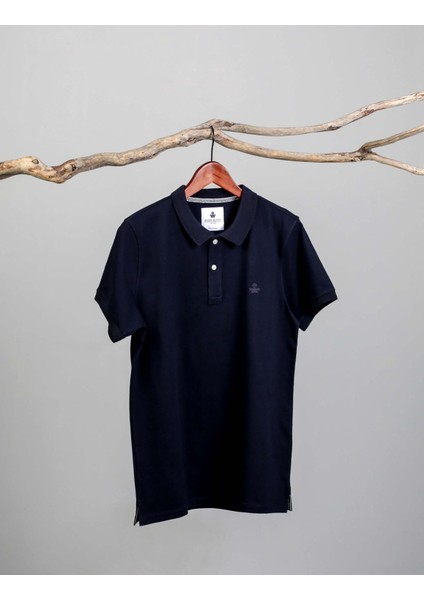 Erkek Polo Yaka T-Shirt Neo-Essential Lacivert
