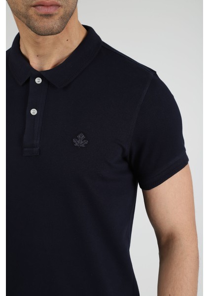 Erkek Polo Yaka T-Shirt Neo-Essential Lacivert indirimleri