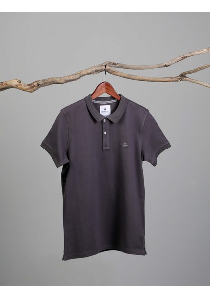 Erkek Polo Yaka T-Shirt Neo-Essential Antrasit