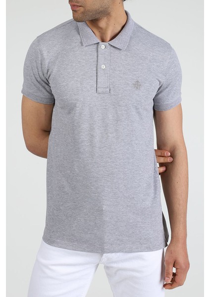Erkek Polo Yaka T-Shirt Neo-Essential Gri modelleri