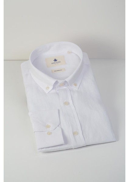 Relaxed Fit Düğmeli Yaka Gömlek Neo-Epherest Beyaz indirimleri