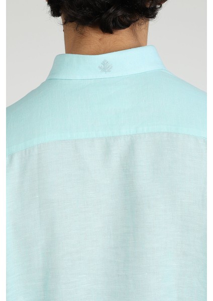 Relaxed Fit Düğmeli Yaka Gömlek Neo-Epherest Turkuaz fırsatları