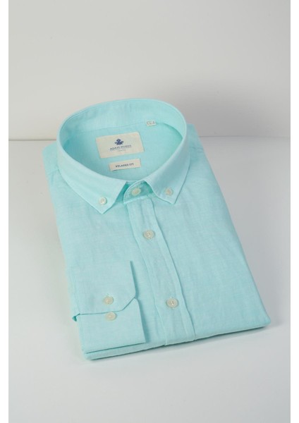 Relaxed Fit Düğmeli Yaka Gömlek Neo-Epherest Turkuaz indirimleri