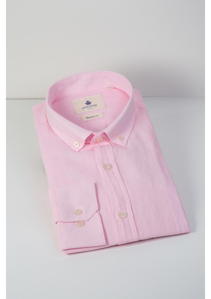 Relaxed Fit Düğmeli Yaka Gömlek Neo-Epherest Pembe indirimleri