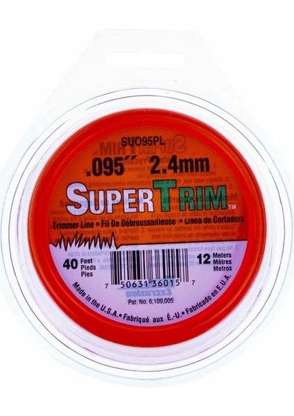 Supertrim DX221367 Misina 2.4mm 12 Metre Turuncu Yuvarlak