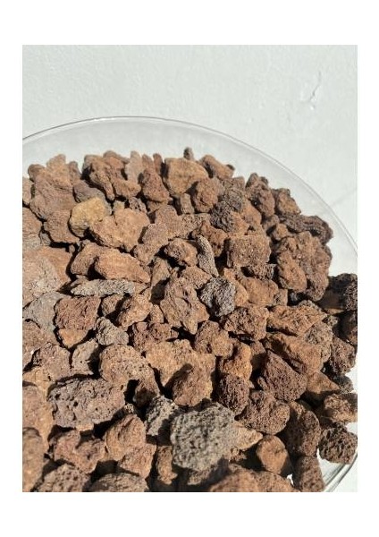 Pomza Taşı Iri Kırmızı Pomza 5 kg Akvaryum Lav Taşı Kaktüs Bitki Sukulent Lav Taşı