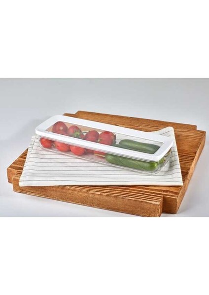 Dikdörtgen Saklama Kabı Sığ 4 x 750 ml.