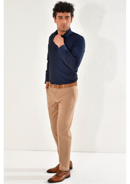 P 1061 Slim Fit Bej Klasik Pantolon fiyatları