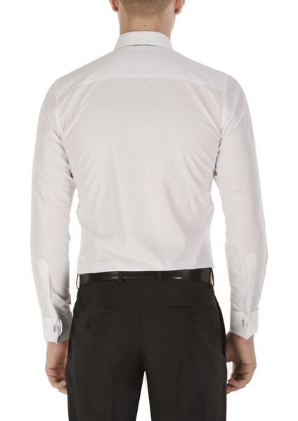 Gk 235 Slim Fit Beyaz Klasik Gömlek modelleri
