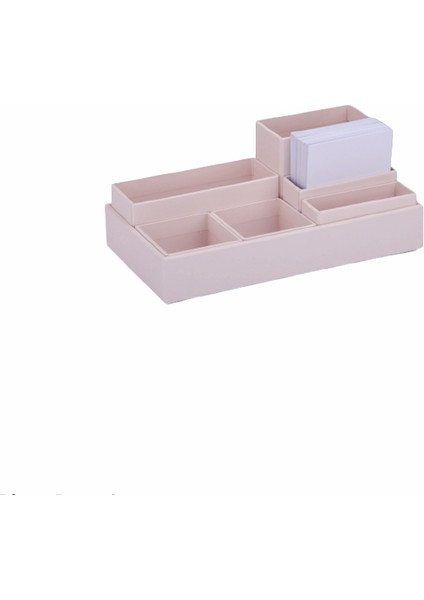 Pastel Pink Tray Masaüstü Düzenleyici Modüller