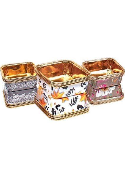 Premium Kare Tatlı Kase 6lı