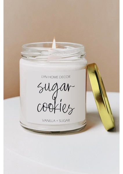 Sugar Kavanoz 9oz Kokulu Mum